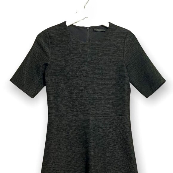 COS Textured Short Sleeve Black Dress Size XS - Picture 4 of 10